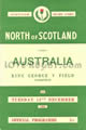 Scotland North Australia 1966 memorabilia